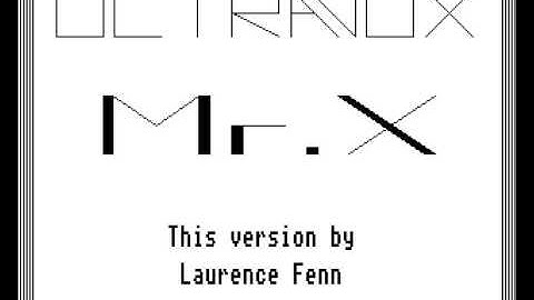 BBC Micro Music Demo - Mr X