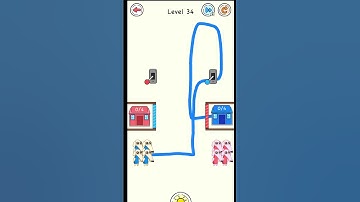 Gameplay Draw to Home: Brain Puzzle Level #34