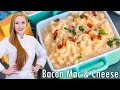 The BEST Bacon Mac & Cheese!! EXTRA Cheesy, Creamy & Smoky!! 3 Types of Cheese!