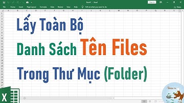 Cách lấy danh sách tên file trong thư mục (Folder) mà không cần VBA