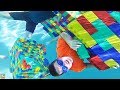 CAN WE BUILD A GIANT LEGO BOX FORT UNDERWATER!?