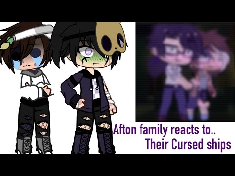 Afton family and some animatronics react to their cursed ships || fnaf ||