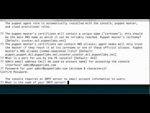 Install Puppet Enterprise