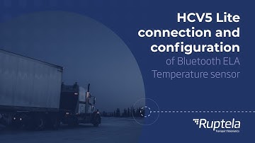 HCV5 Lite connection and configuration of Bluetooth ELA Temperature sensor