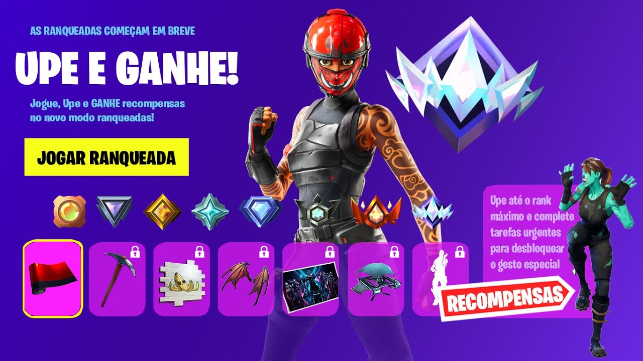 NOVAS RECOMPENSAS RANQUEADAS NO FORTNITE 