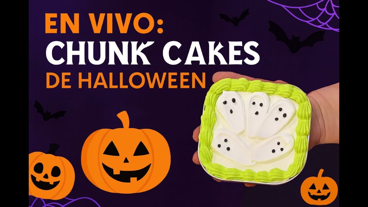 Chunk Cakes de Halloween 🎃 Mini pastelitos terroríficamente deliciosos