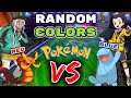 Random Colors Decide our Pokemon... Then We FIGHT!