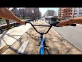 RIDING BMX ON TOP OF MOVING 18 WHEELERS IN NYC 5