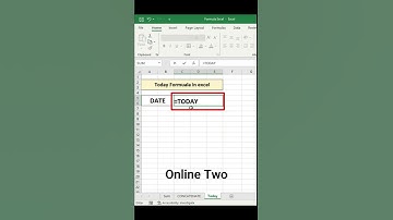 Thumbnail of Today Formula in Excel