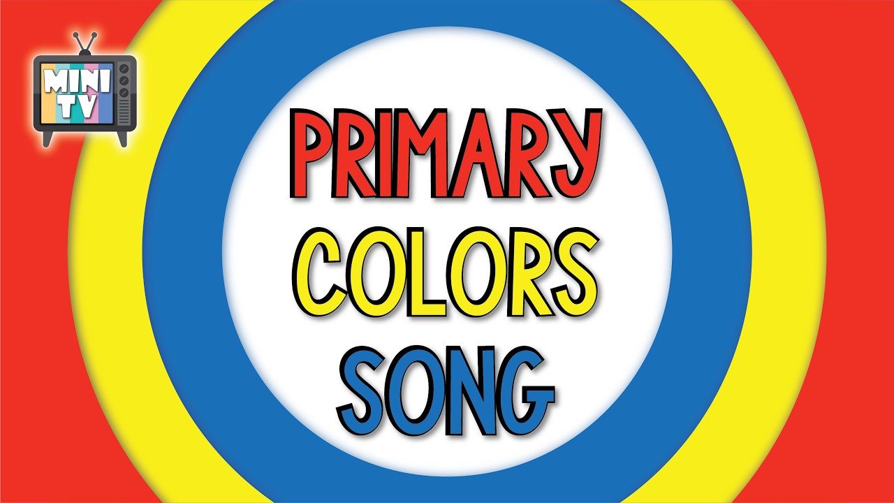 Primary Colors Song for Kids Nursery Rhyme to Learn Colors Red, Blue ...