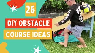 PLAY INSPIRATION | 26 DIY Obstacle Course Ideas - Easy Prep and Minimal Equipment!