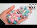 DIY - Cotton Fabric Flowers Tutorial | Kanzashi fabric flower | No sew | Perca katun konveksi | Bros