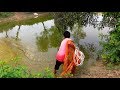 Throw net fishing | Catching Fish using Cast net | Net Fishing in the Village (Part-14)