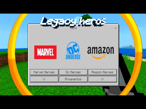 SAIU MELHOR ADDON DE SUPER HERÓIS PARA O MINECRAFT PE)Legacy heros ...