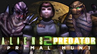 Aliens vs Predator 2: Primal Hunt  - Игрофильм (Весь сюжет в хронологическом порядке. 4К 60fps)