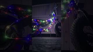 Alien Rides Atom 1000 With Christmas Lights