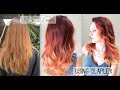 Red Fire Balayage Ombre Hair using OLAPLEX + SCHWARZKOPF