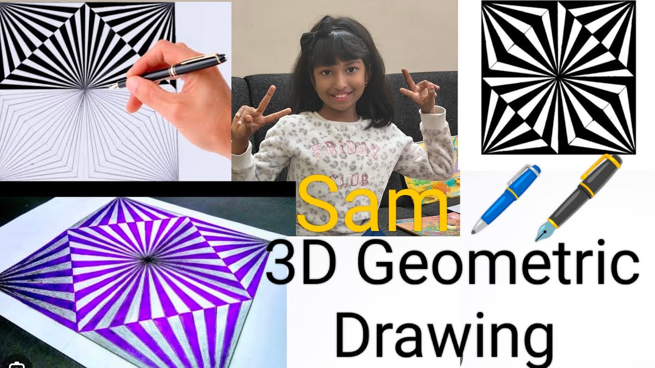 3D Geometric Drawing done by SAM please subscribe 