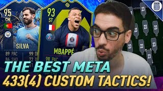 THE BEST META 433(4) FORMATION & CUSTOM TACTICS FOR FIFA 23 ULTIMATE TEAM