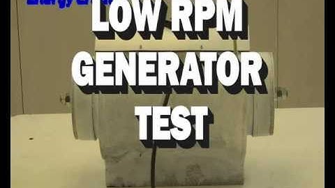 LOW RPM DIY PMG GENERATOR TEST.WMV