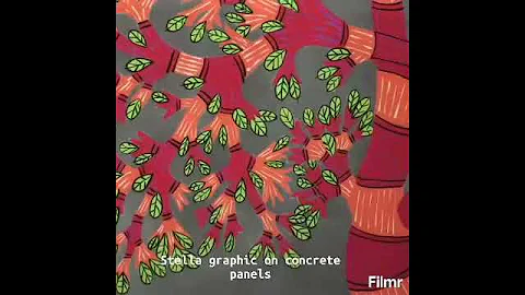 Precast Concrete Panels | Artwork by Stella - Veda Realty ( VR Build India)