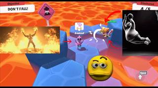 Glitch strikes a pose before slipping into molten lava