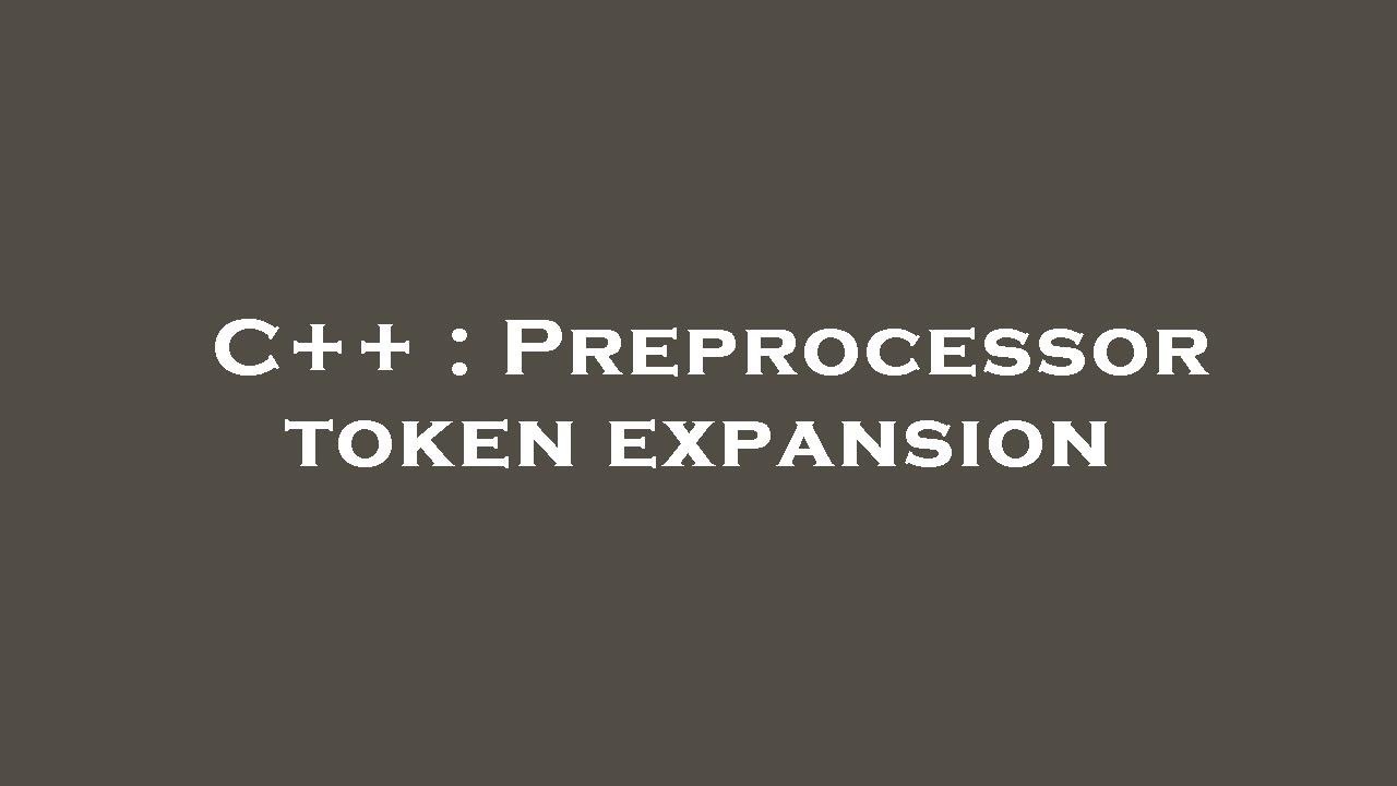 C++ : Preprocessor token expansion - YouTube