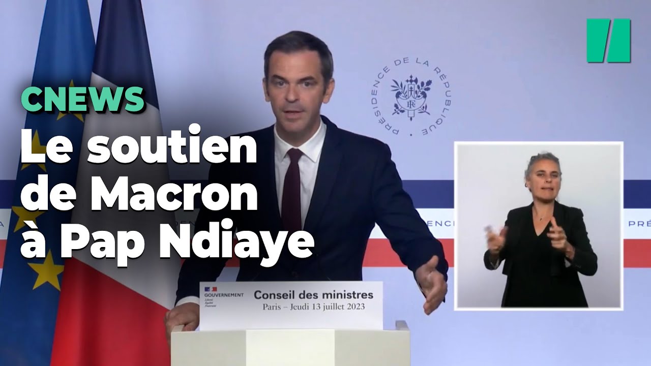 CNews : Macron défend la liberté de Pap Ndiaye sur une opinion exprimée « en son nom personnel »