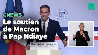 CNews : Macron défend la liberté de Pap Ndiaye sur une opinion exprimée « en son nom personnel »