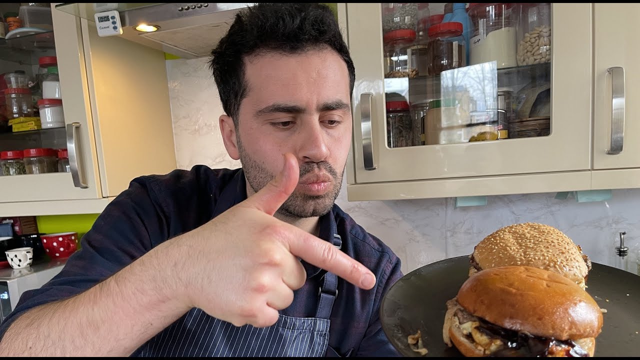 برغر البصل الفخم جداً وتعديلاتي اللي خلته أطيب بمرااااحل