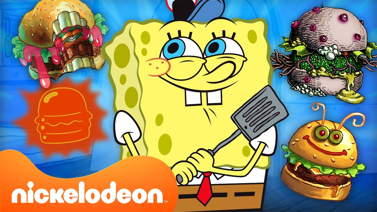 스폰지밥 | 새롭게 재탄생한 스폰지밥의 게살버거 🍔 | 50분 모음 영상 | 니켈로디언 코리아