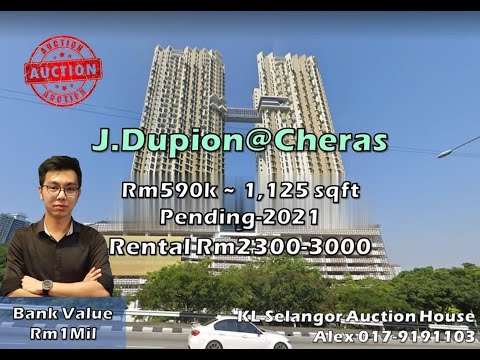 【Auction Review】J.Dupion Residence, Cheras - Pending-2021