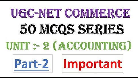 Accounts MCQs || Part 2