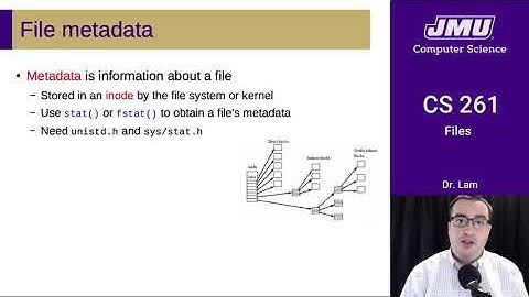 JMU CS261 25 Files Part 03 - Metadata and Permissions