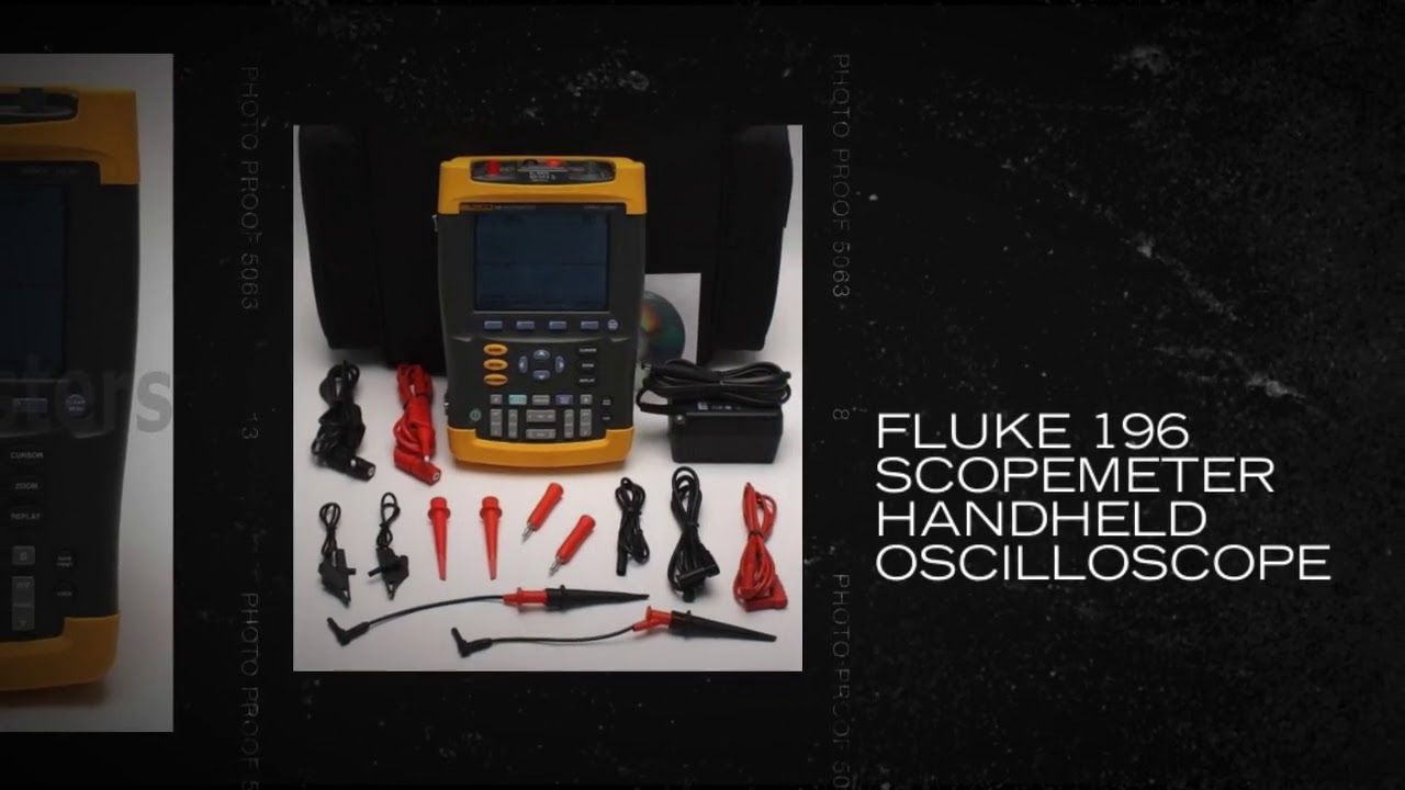 Fluke 196 ScopeMeter Handheld Oscilloscope YouTube