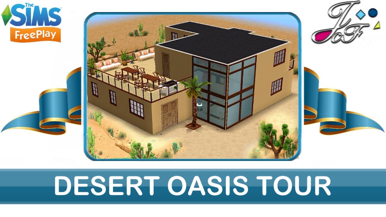 Sims Freeplay 🏜 Desert Oasis House Tour 