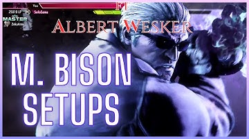 Street Fighter 6 M. Bison Psycho Mine Setups & Mixups ft Albert Wesker