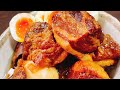 本当は教えたくない!! 世界一美味い『とろける豚の角煮と半熟卵』The best Japanese Braised Pork Belly 大食い