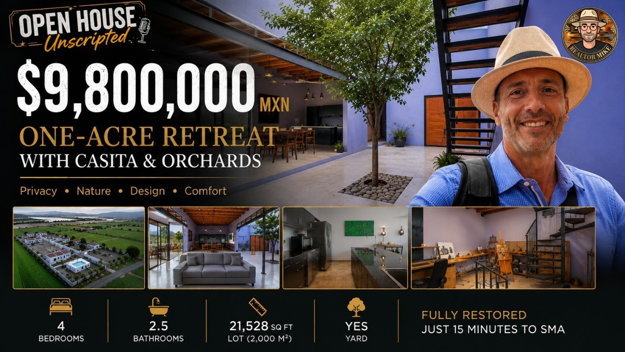 Contemporary Countryside Home for Buyers Who Want Modern Design | $9.8M Pesos San Miguel de Allende