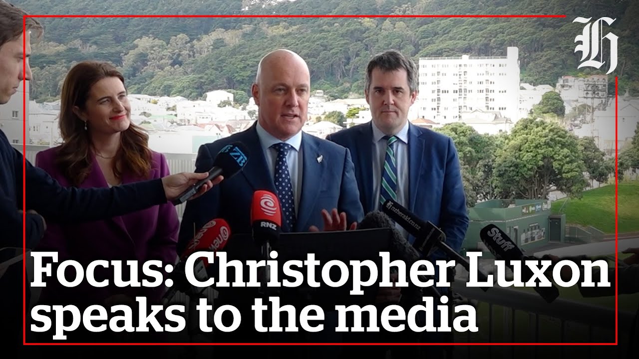 National Party leader Christopher Luxon speaks to the media | nzherald ...
