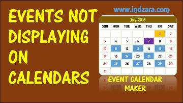 Event Calendar Maker - Excel Template - Events Not Displayed