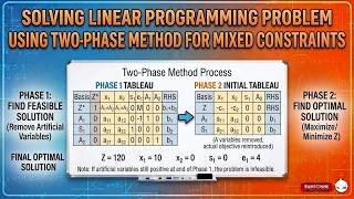 Solving Linear Programming Problem using 2 Phase Method 