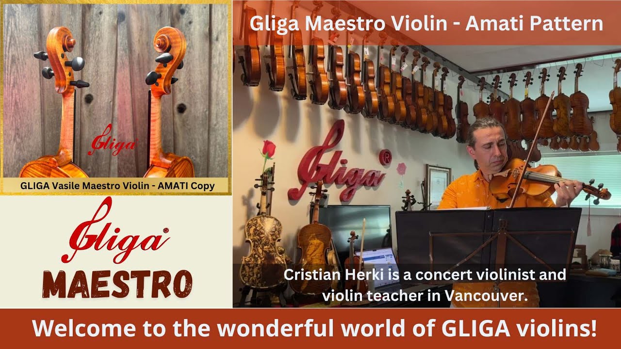 Gliga Maestro Violin Amati Pattern | Sound Demonstration | With