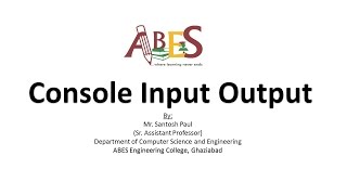 Famous Console Input Output by Mr. Santosh Paul [Programming in C] Wealth