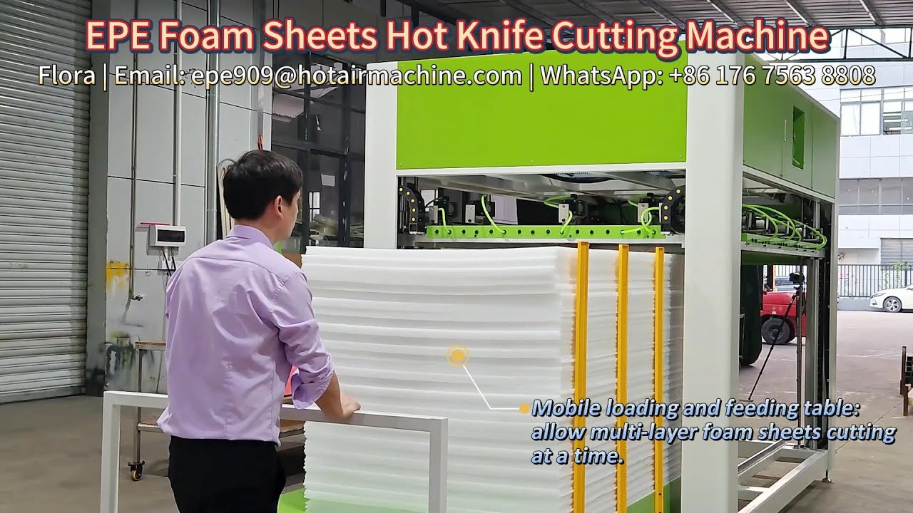 EPE Foam Sheets Hot Knife Cutting Machine
