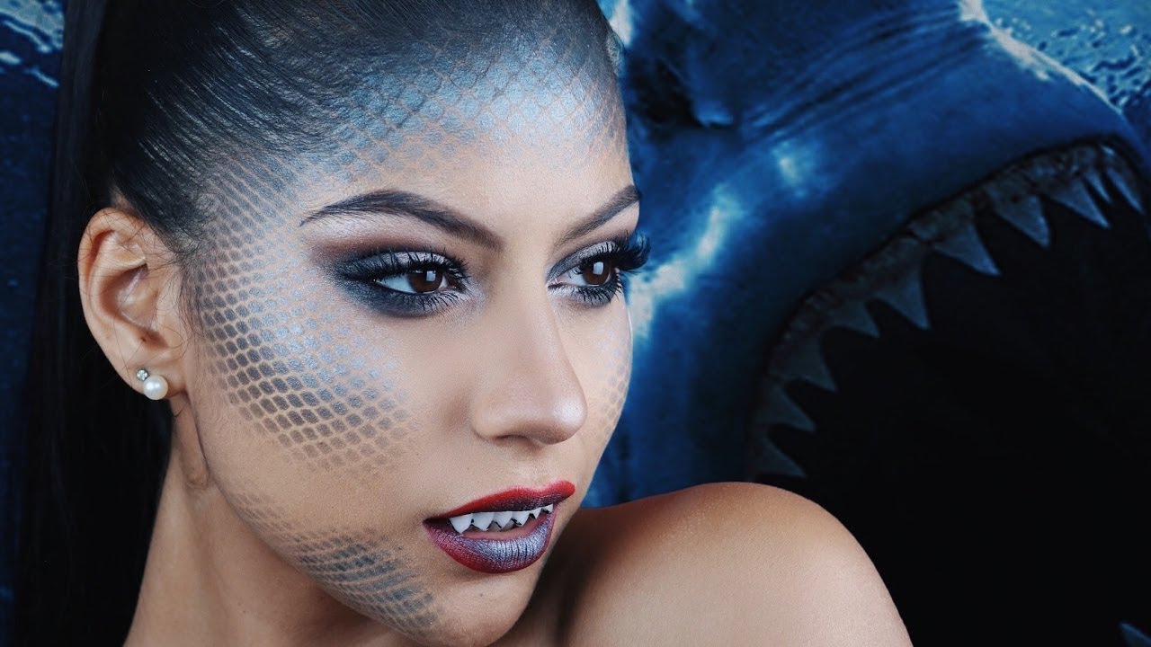 Glam SHARK Halloween Makeup Tutorial