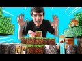 CRIEI UM MUNDO DO MINECRAFT COM PAPEL NA VIDA REAL ! (BRINQUEDO RARO DE MINECRAFT)