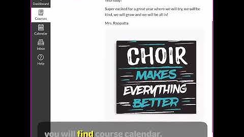 How to your course calendar in Canvas