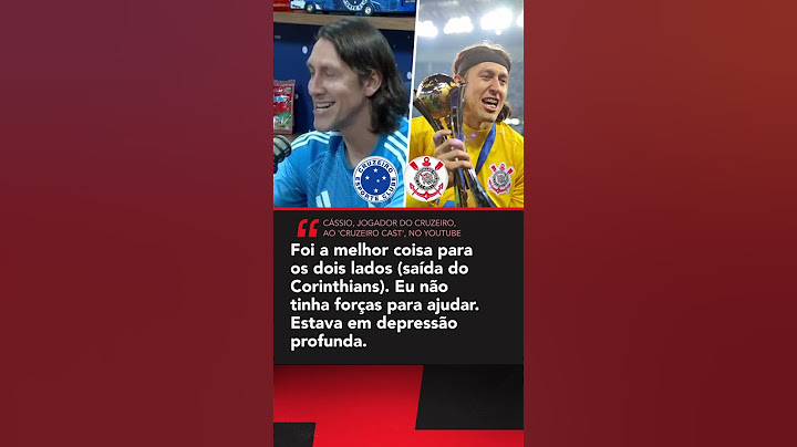 CÁSSIO DESABAFA SOBRE SAÍDA DO CORINTHIANS! 🗣️ (Imagens: Cruzeiro Cast - TV CRUZEIRO) #shorts