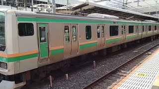E231系1000番台U503編成の15両目は荷物室となっていました。